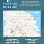 Road Trip Yorkshire – The Big Map – A2 Foldable Splashproof Road Map image 1