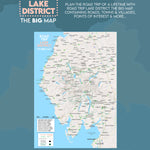 Road Trip Lake District - The Big Map - A2 Foldable Splashproof Road Map image 1