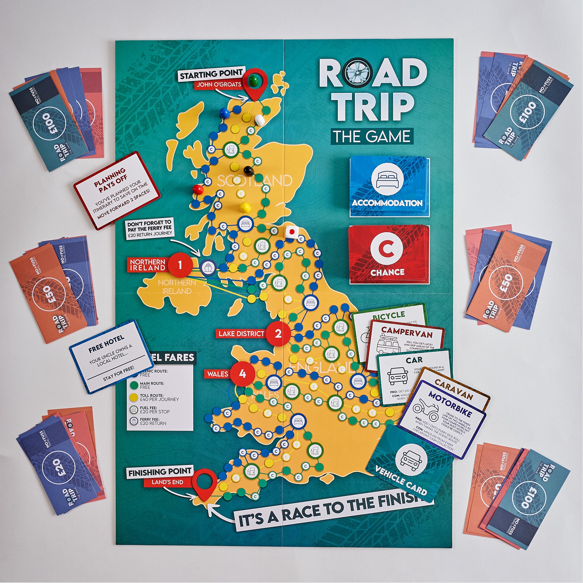 Road Trip The Game - The Exhilarating Adventure Board Game for Family &amp; Friends image 8