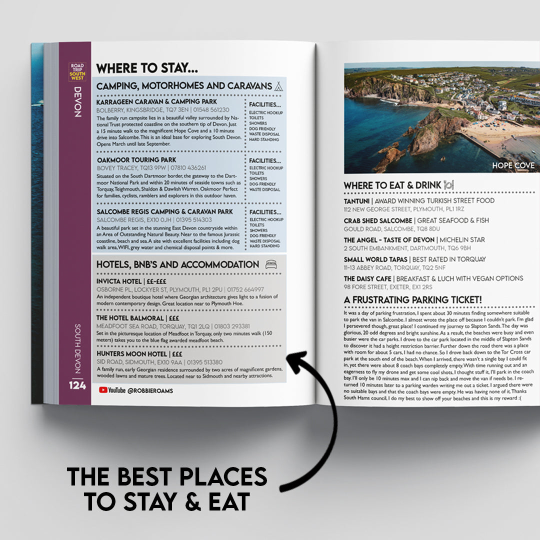 Road Trip South West Guide Book - The Ultimate Cornwall Devon Somerset &amp; Dorset Guidebook by Robbie Roams image 3