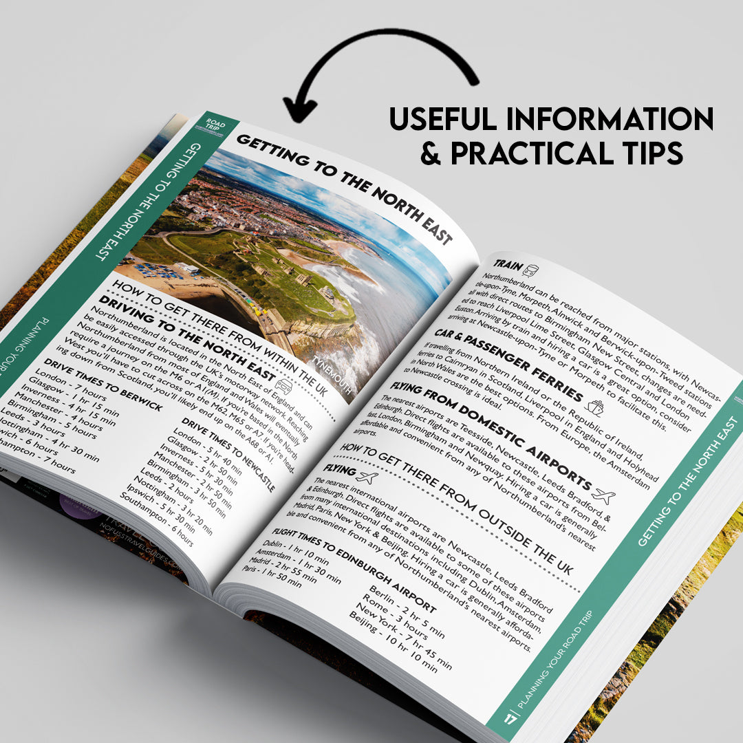 Road Trip Northumberland Guide Book - The Ultimate Guide to Northumberland, The North East &amp; North Pennines by Robbie Roams image 1