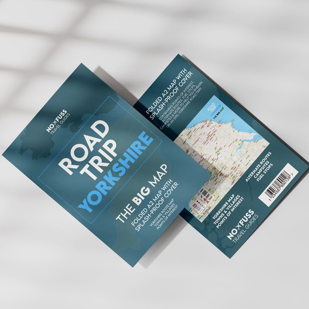 Road Trip Yorkshire – The Big Map – A2 Foldable Splashproof Road Map image 0