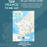 Road Trip France – The Big Map – A2 Foldable Splashproof Road Map image 1