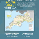 Road Trip South West - The Big Map - A2 Foldable Splashproof Road Map image 1