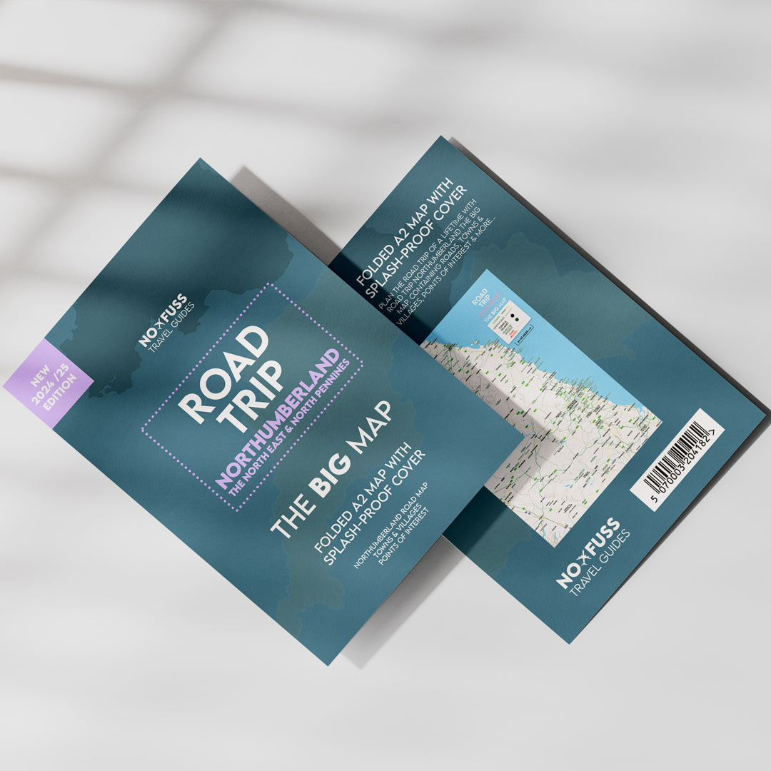 Road Trip Northumberland - The Big Map - A2 Foldable Splashproof Road Map image 0