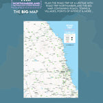 Road Trip Northumberland - The Big Map - A2 Foldable Splashproof Road Map image 1