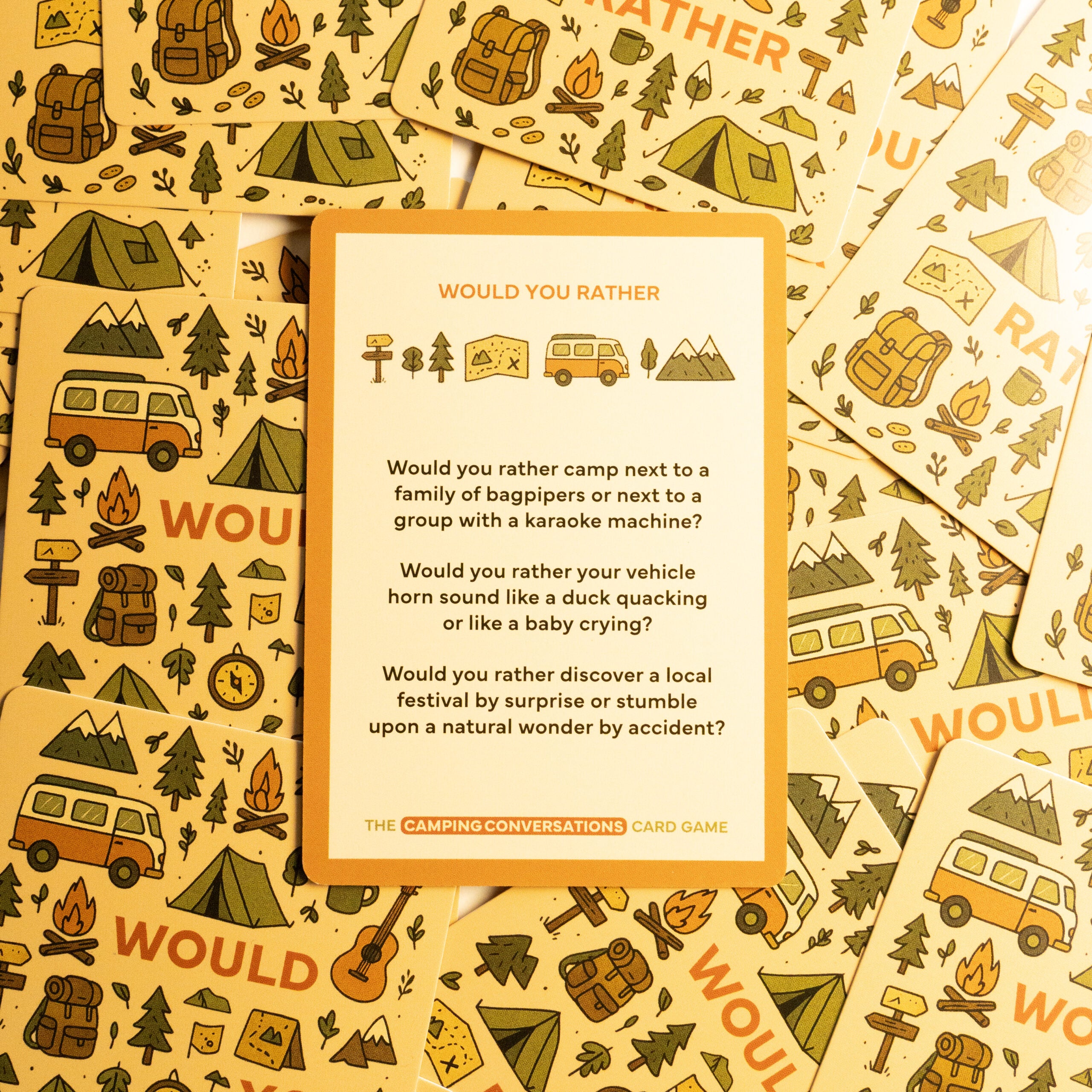 The Camping Conversations Card Game - 300+ Conversation Starters, Meaningful Questions and Fun Challenges! image 7