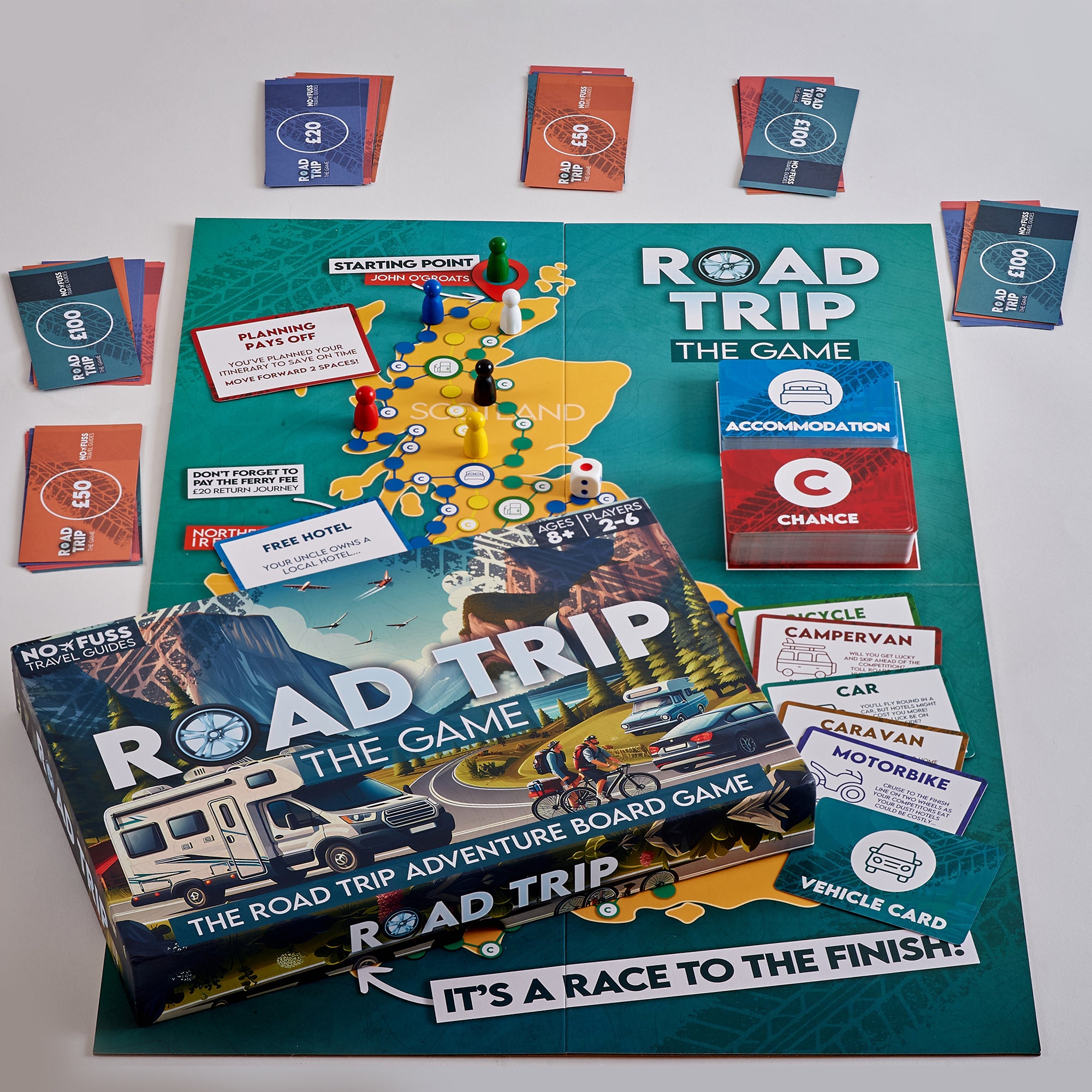 Road Trip The Game - The Exhilarating Adventure Board Game for Family &amp; Friends image 2