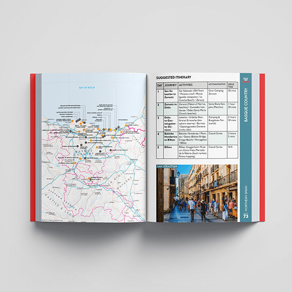Road Trip Spain Guide Book - route maps