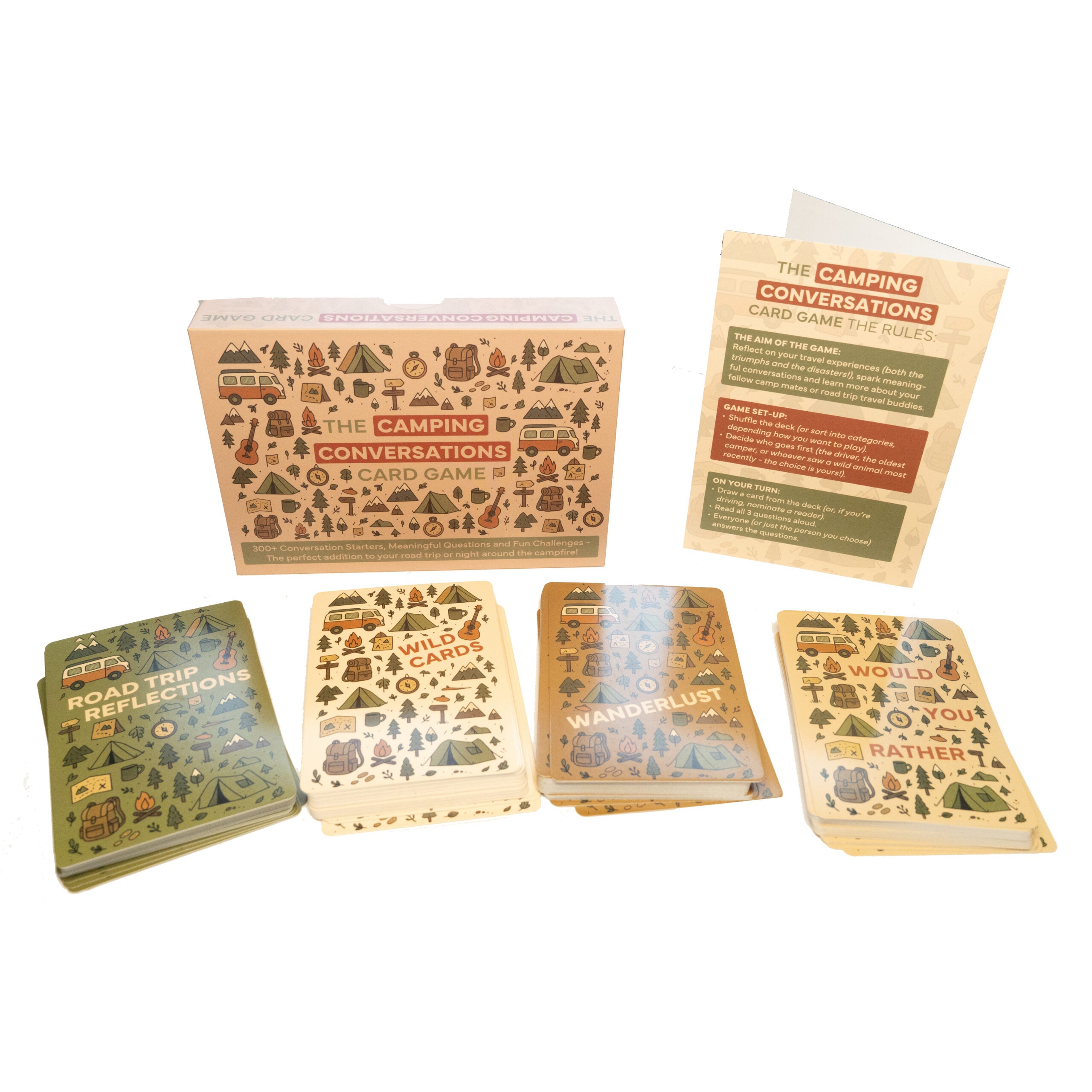 The Camping Conversations Card Game - 300+ Conversation Starters, Meaningful Questions and Fun Challenges! image 4