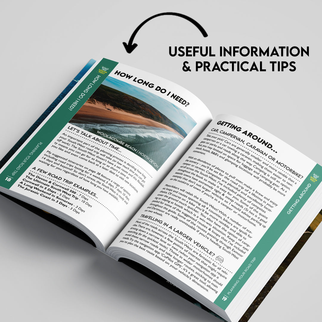 Road Trip South West Guide Book - The Ultimate Cornwall Devon Somerset &amp; Dorset Guidebook by Robbie Roams image 2