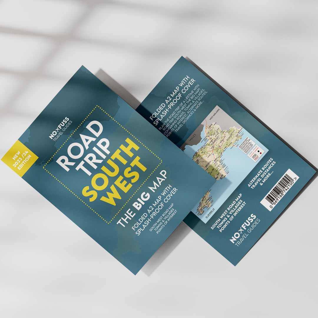 Road Trip South West - The Big Map - A2 Foldable Splashproof Road Map image 0