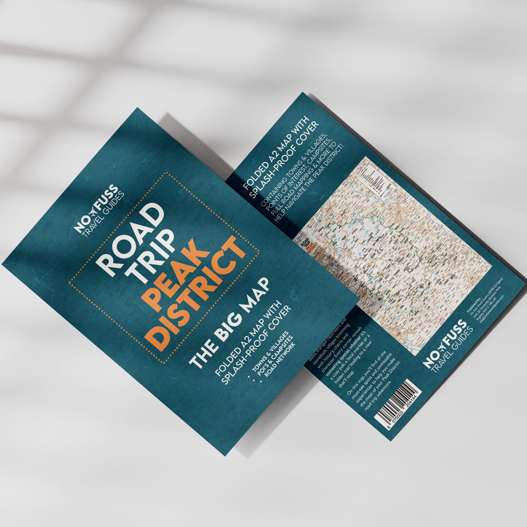 Road Trip Peak District – The Big Map – A2 Foldable Splashproof Road Map image 0
