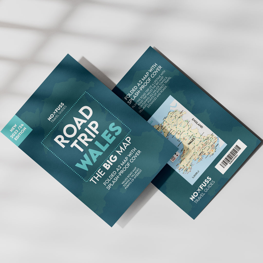 Road Trip Wales - The Big Map - A2 Foldable Splashproof Wales Road Map image 0