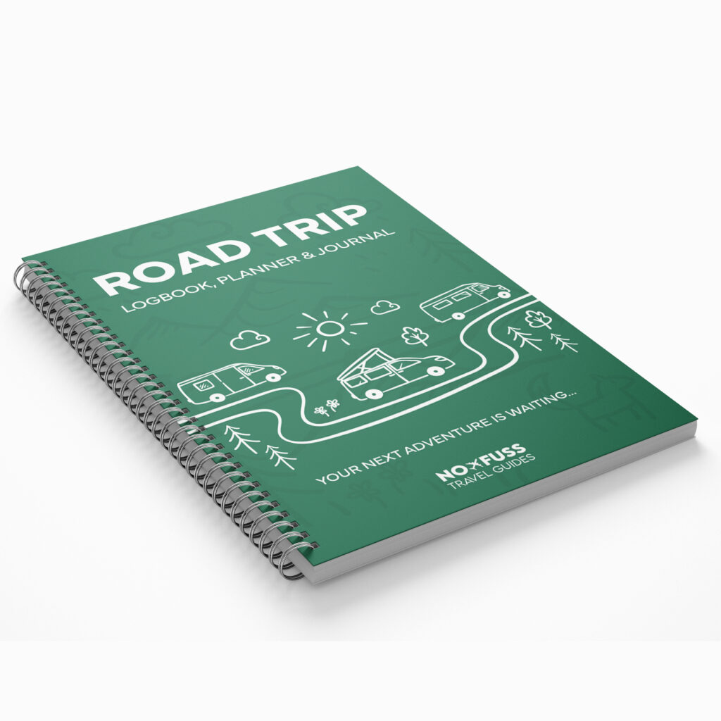 Gifts for adventurers: Road Trip logbook, planner & journal