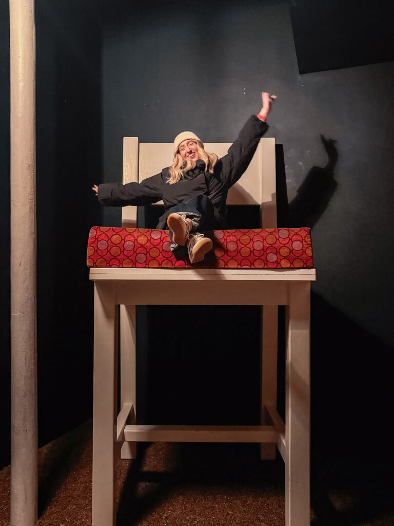 Dani at the National Leprechaun Museum in Dublin